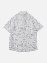 Kurzarmhemd mit Graffiti-Print